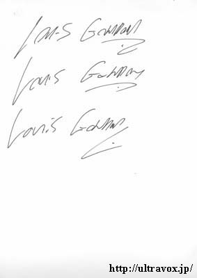 Louis Gordon Autograph 2003